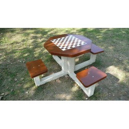 Table jeu d'échecs béton