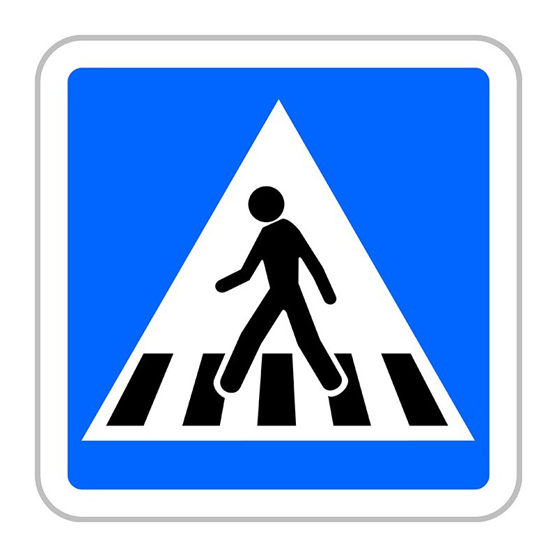 Panneau De Signalisation Routière, Type C20a, Alumininium, NF, Classe 2