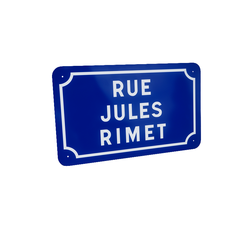 plaque de rue simple filet