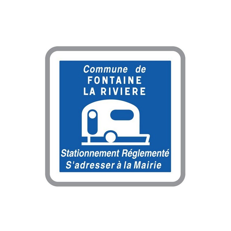 Panneau De Signalisation Routière, Type C23, Aluminium, NF, Classe 2