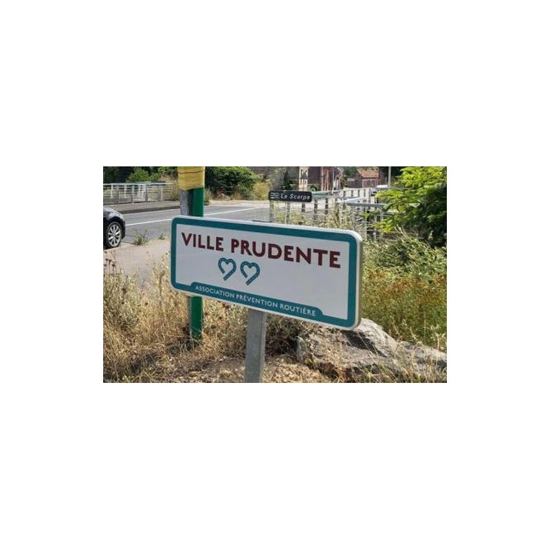 Panneau ville et village prudents