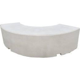 Banc béton courbe monobloc...