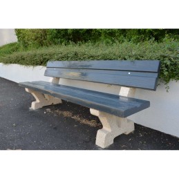 banc public en béton