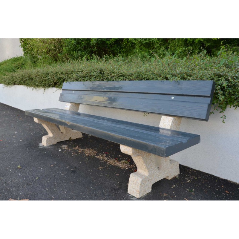 banc public en béton