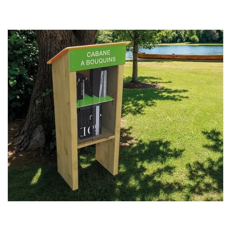 Cabane à livres ou boîte à livres
