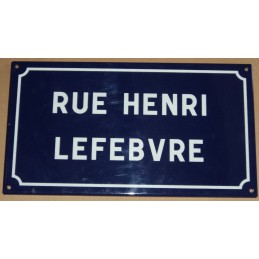 Plaque de rue