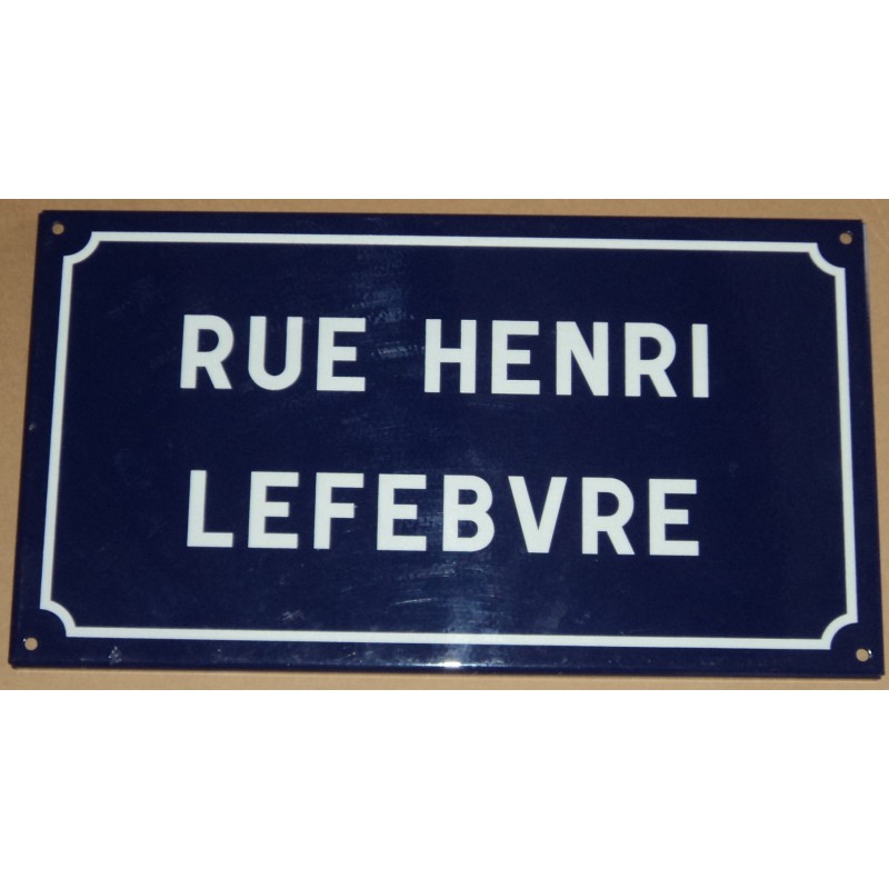 Plaque de rue