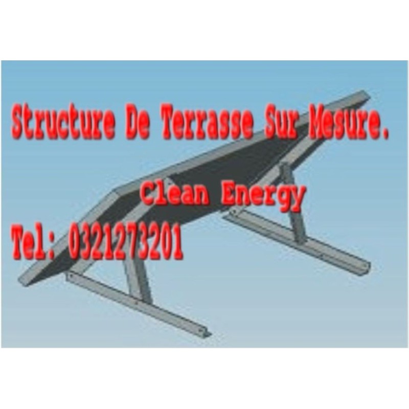 Structure métallique pour panneau solaire