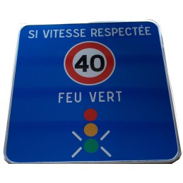 Panneau signalisation feu...