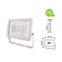 Projecteur 10W LED SMD SLIM Finition Blanche