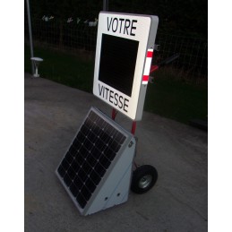 Solar mobile speed display