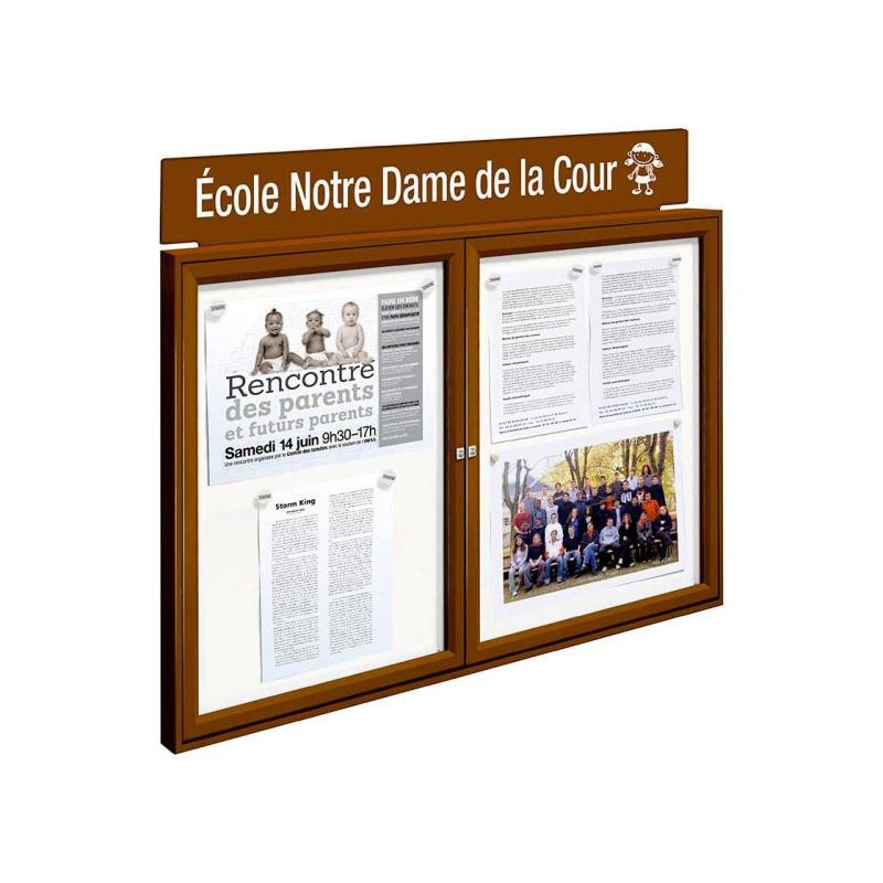 Vitrine tradition simple ou double battant