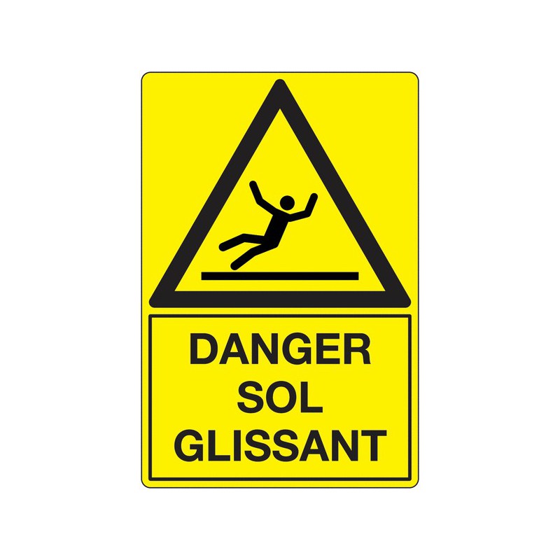 Signalisation pour sol glissant