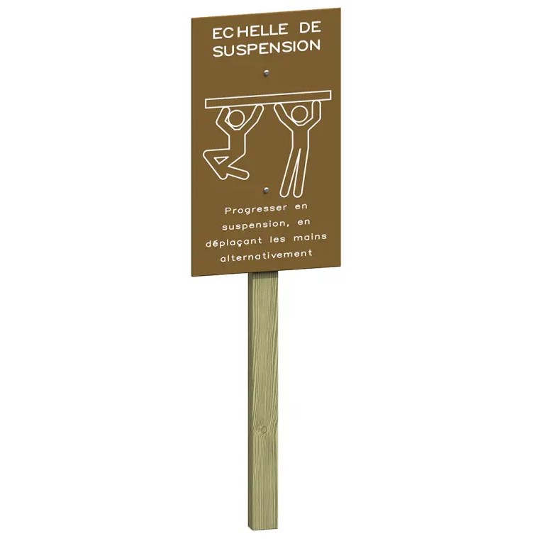 signalétique échelle de suspension
